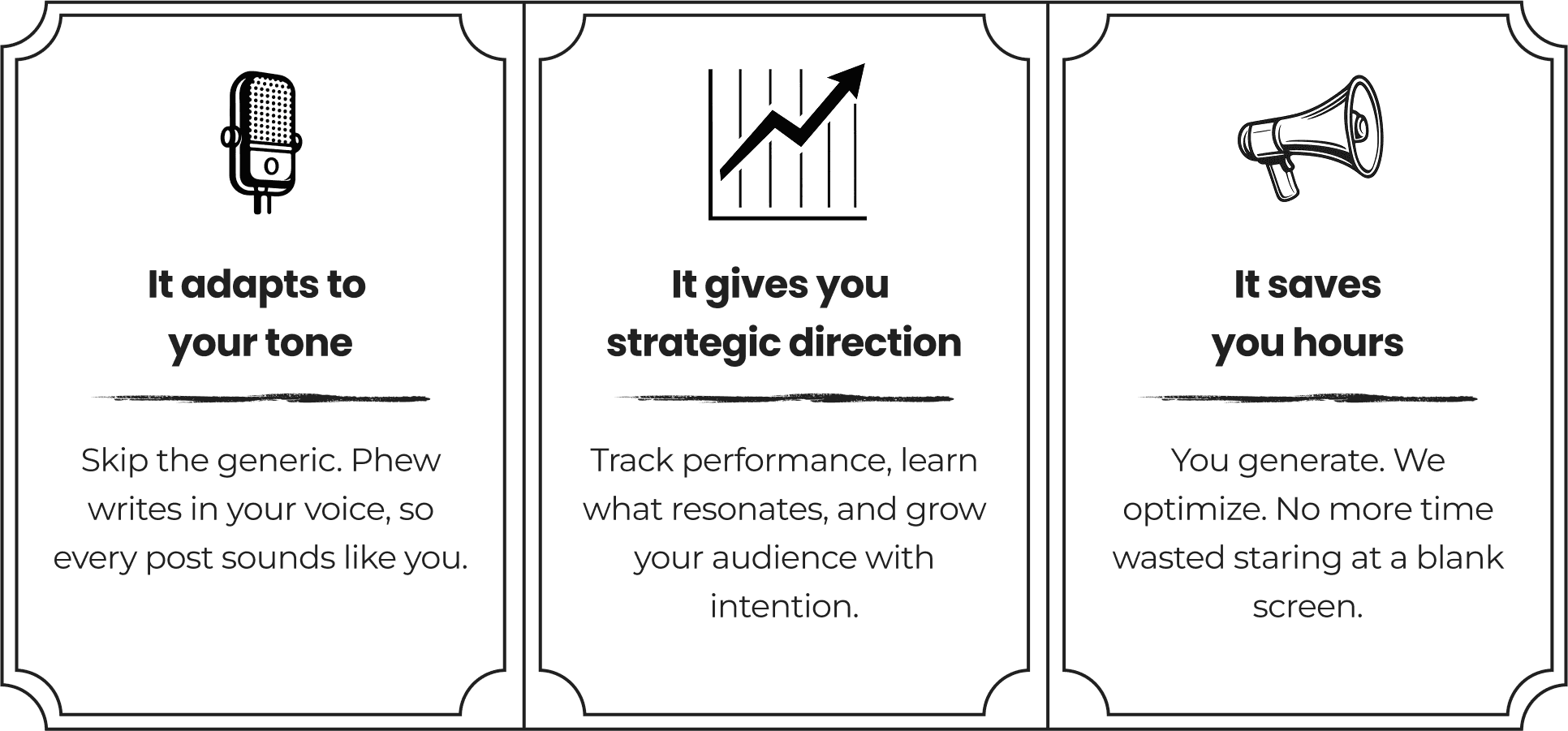 Why Phew works features